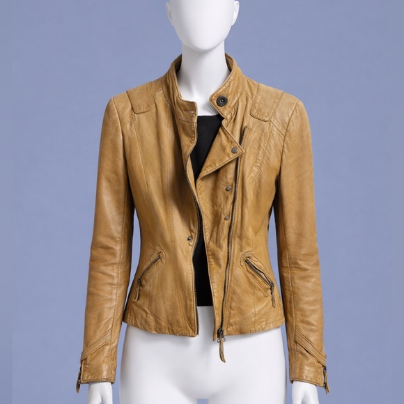 Tristan Jackets & Blazers - Tristan & Iseut Stylish Leather Women's Jacket